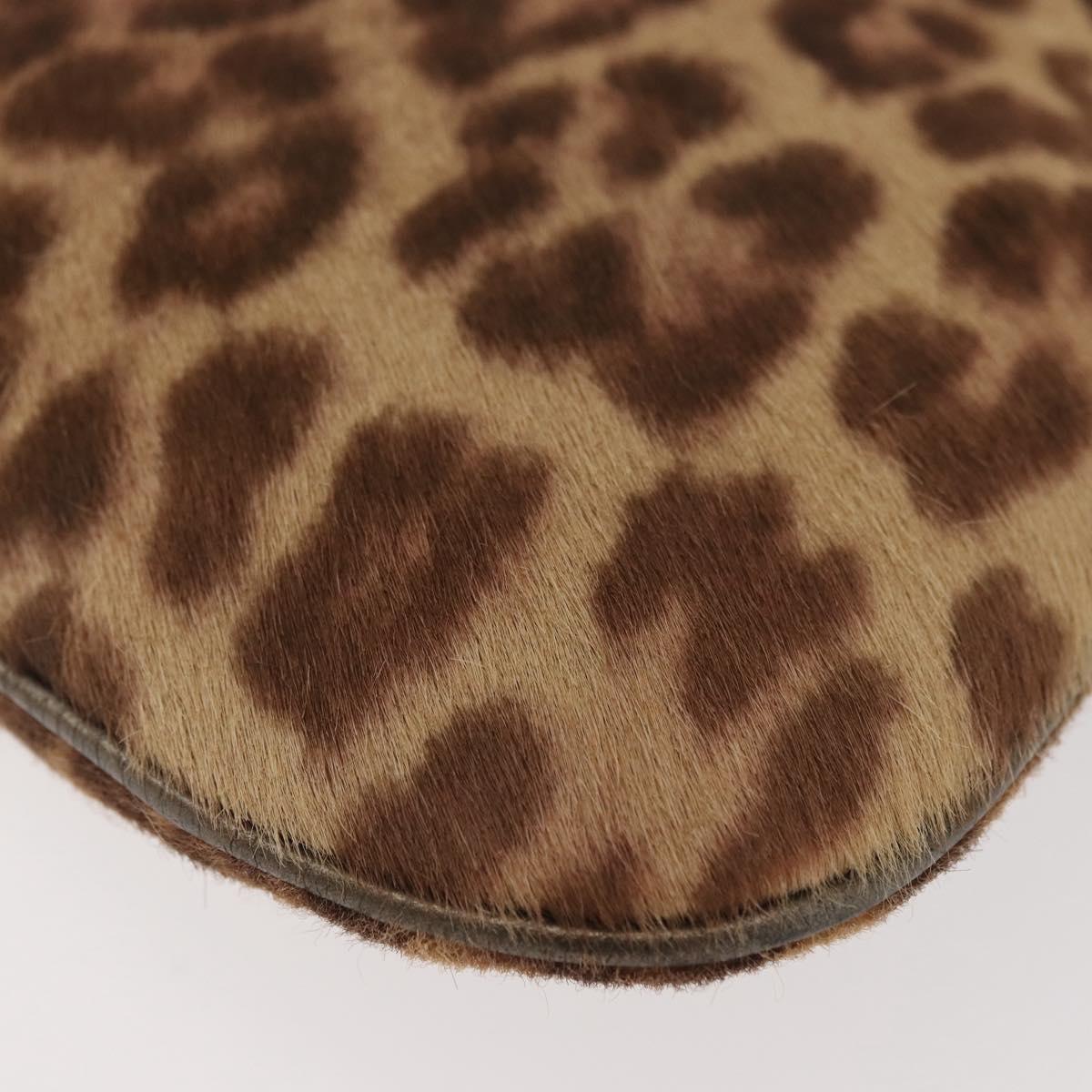 Salvatore Ferragamo Gancini Hobo Bag in leopard print pony hair