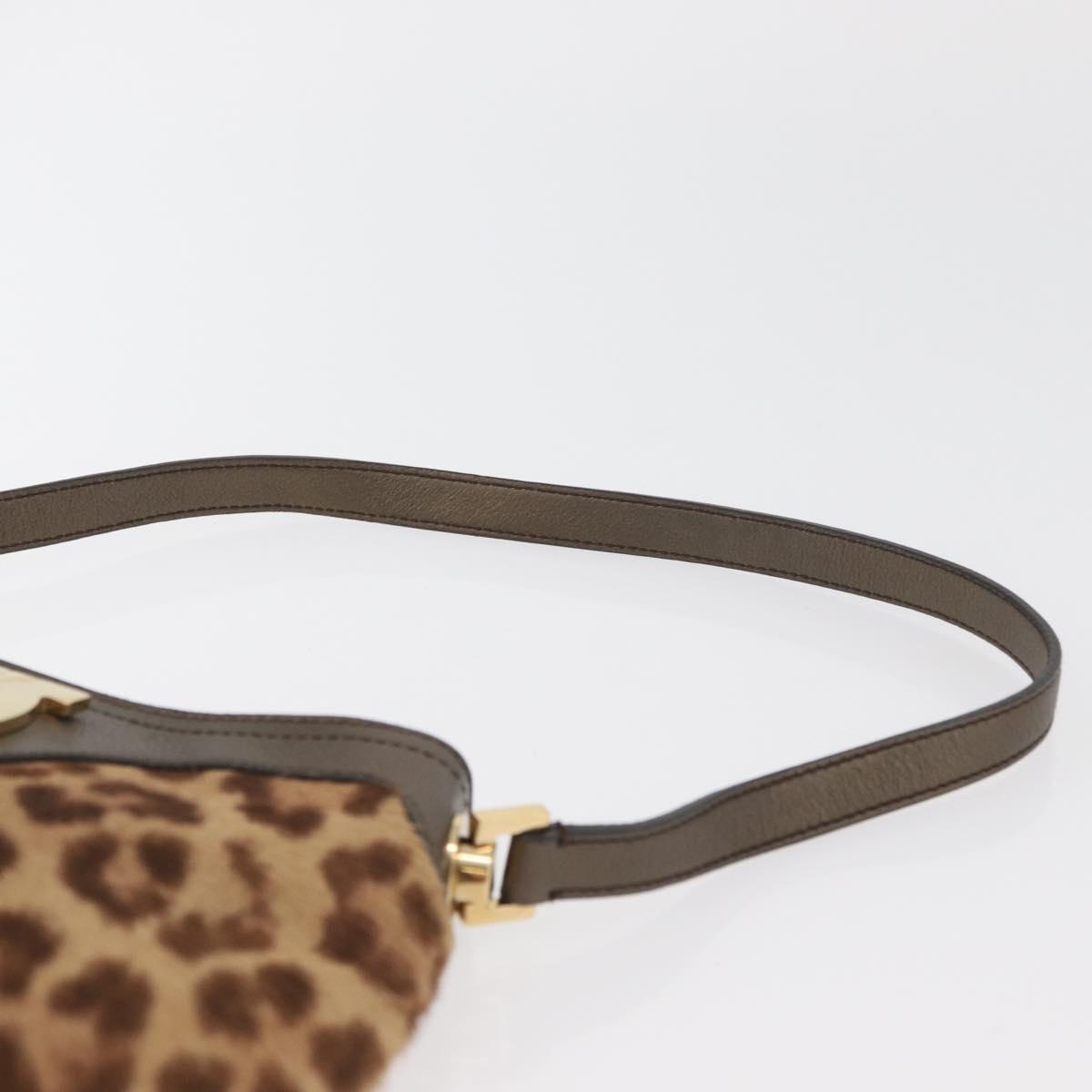Salvatore Ferragamo Gancini Hobo Bag in leopard print pony hair
