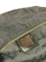 Fendi zucca black canvas tote bag