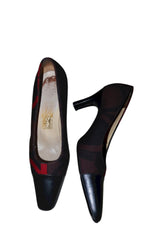 Salvatore Ferragamo multi color logo print pumps (8.5)