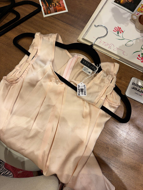 Shin Choi 100% silk tank pink - sku TUV #316