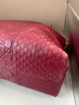 Vintage Y2K Red Gucci Bree Guccissima Tote Bag