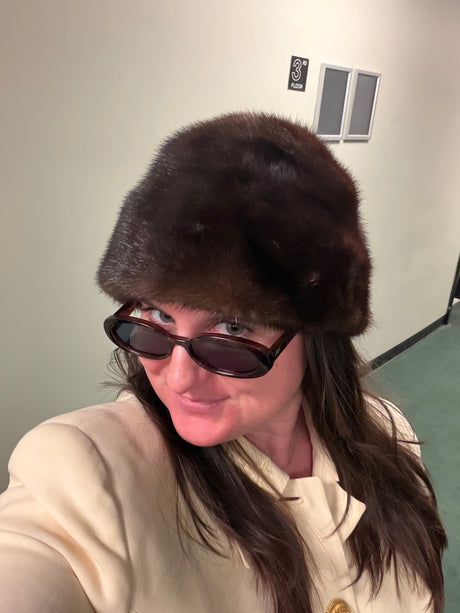 Vintage Mink Brown Hat