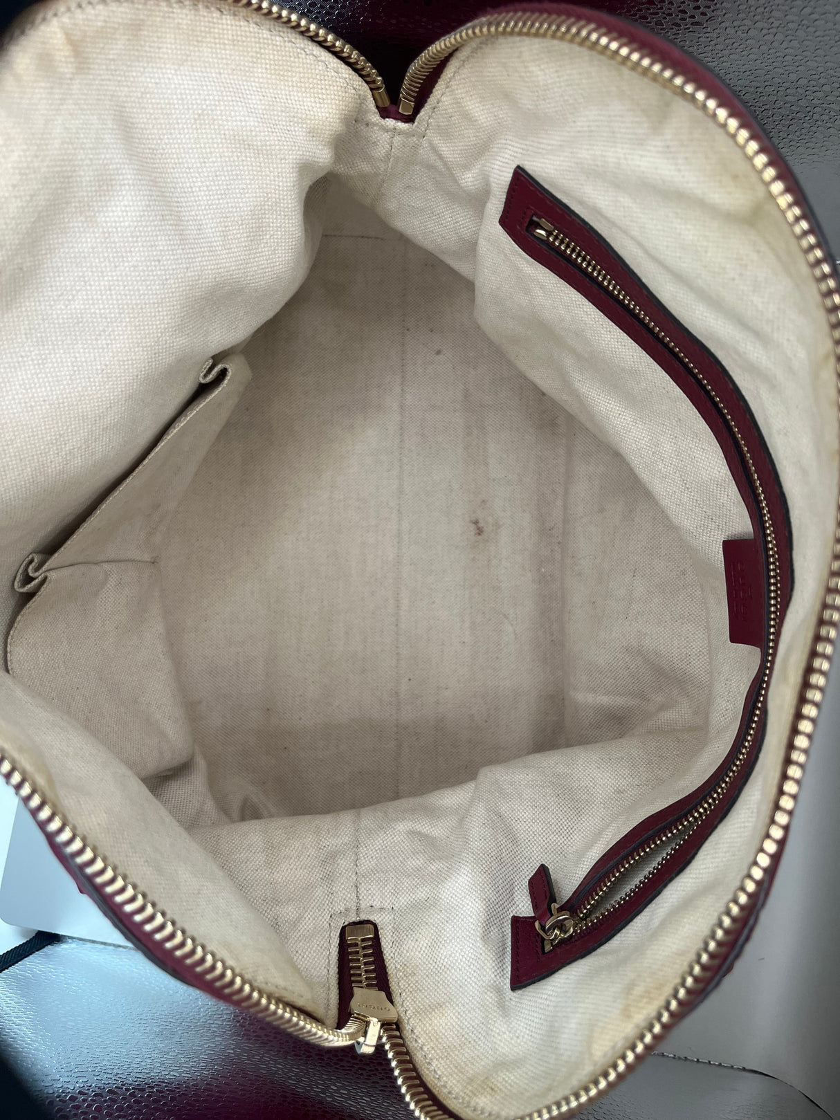 Vintage Y2K Red Gucci Bree Guccissima Tote Bag