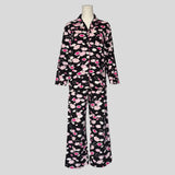 Lips print cotton pajama set