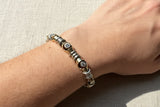 14K Gold and Bezel-Set Diamond Bracelet