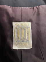 Vintage Studio 0001 Ferre Black Blazer with Gold Broach Detail size 8