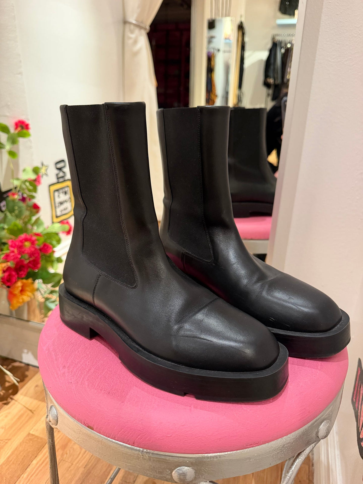 Givenchy black combat boots size 7.5/8 - TUV #94316