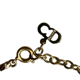 Dior Vintage Crystal & Enamel Pendant Necklace