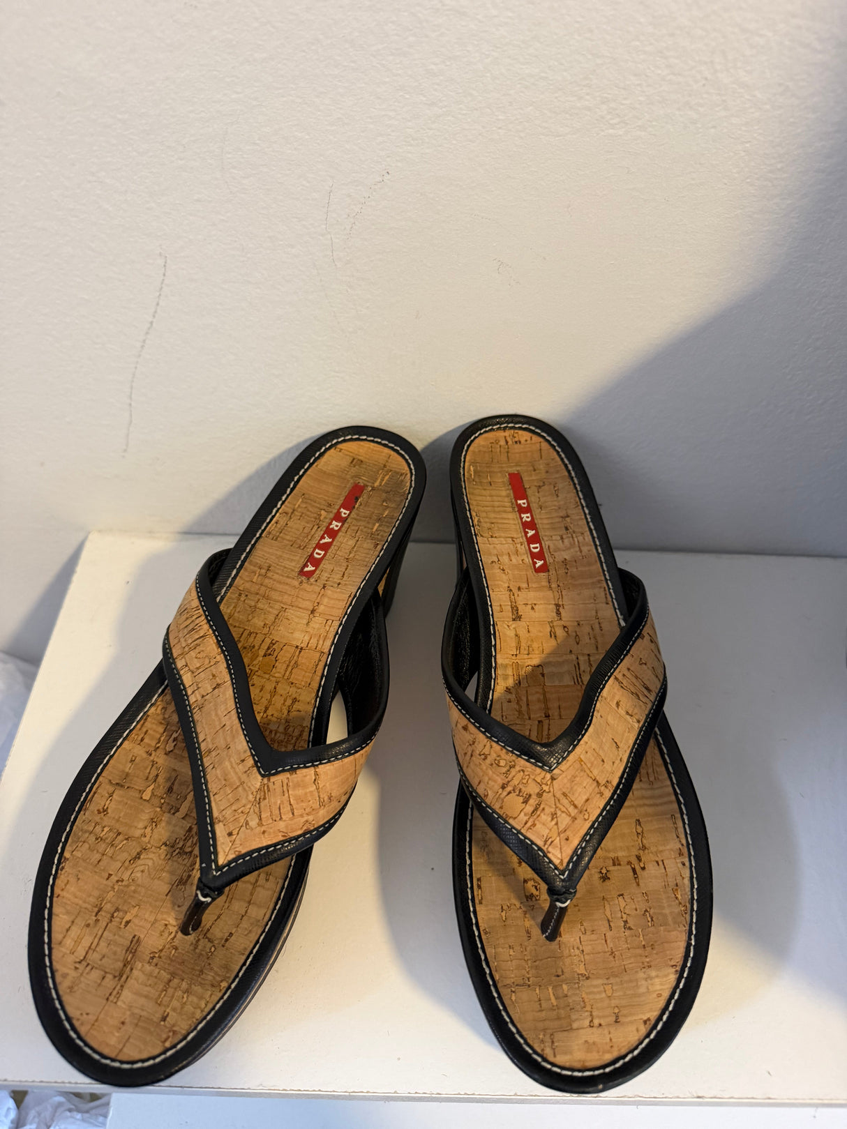 Prada cork wedges size 9 - TUV #456456