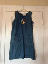 Denim dress with birds on it - sku tuv #65789