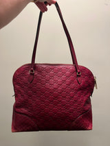 Vintage Y2K Red Gucci Bree Guccissima Tote Bag