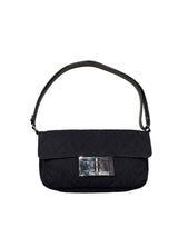 Chanel giant Mademoiselle black quilted nylon flap bag