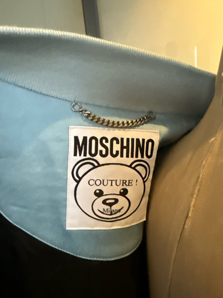 Moschino Playboy Baby Blue Bear Rabbit Bomber Jacket