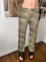 Vivienne Tam Mesh Metallic Pants