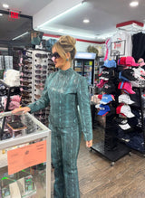 Vintage 2000s leather set TUV #32134