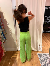 Vintage green YSL silk pants - TUV #12131