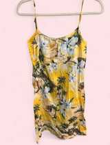 100% cotton Hawaiian yellow dress - SKU TUV #85