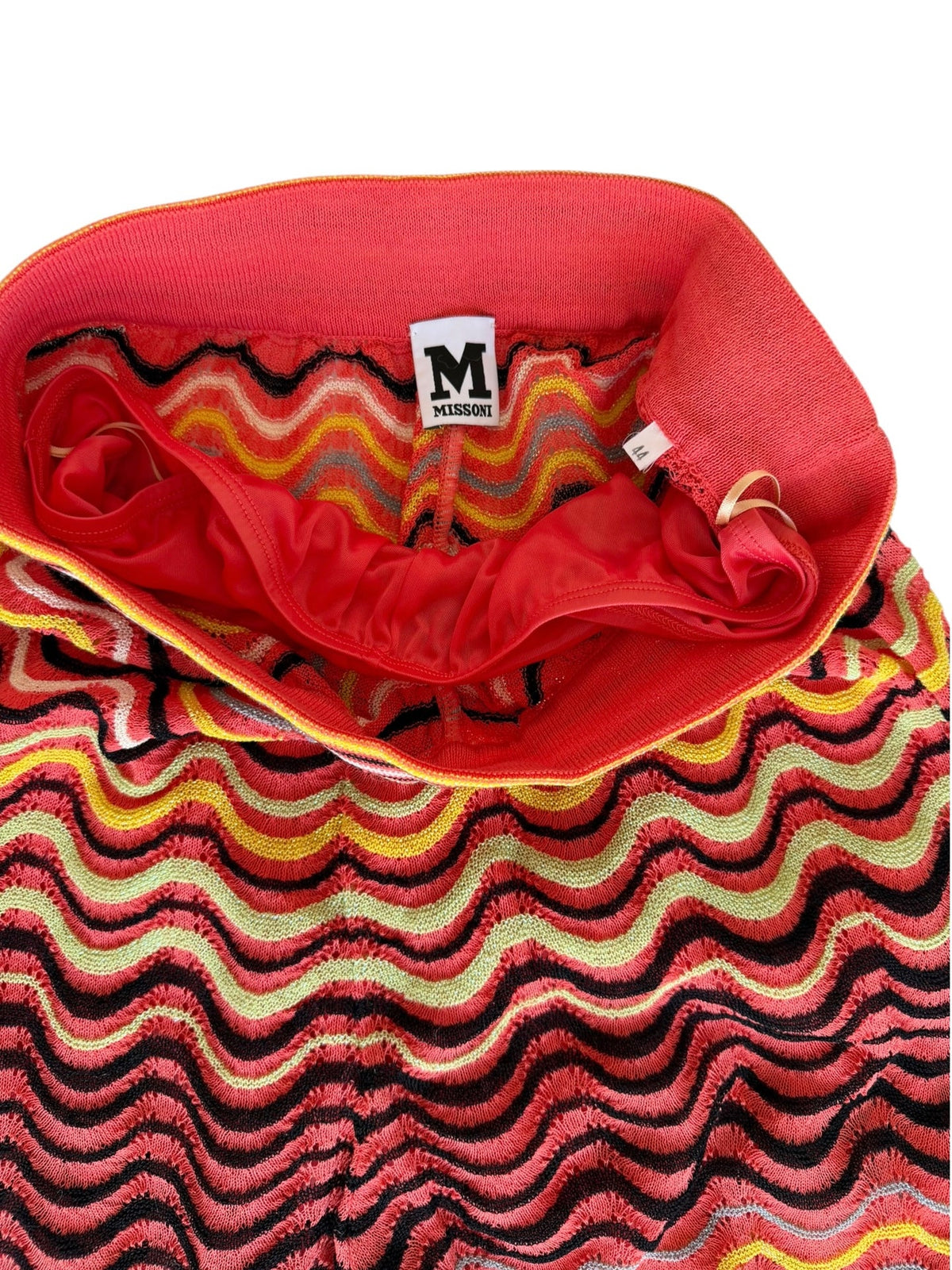 Missoni pink multi color print pants (44)