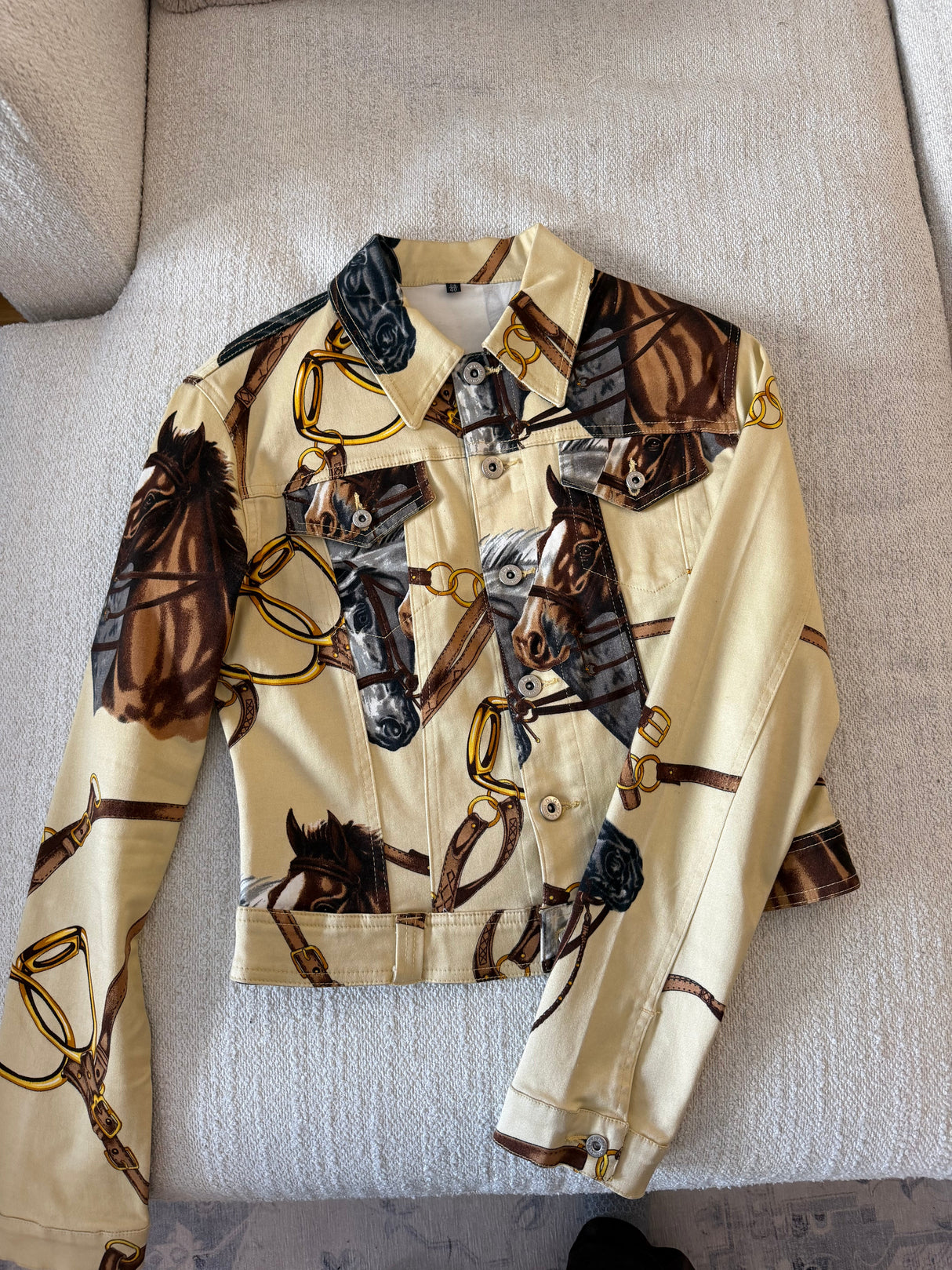 Dolce & Gabbana Equestrian Denim Jacket size Small