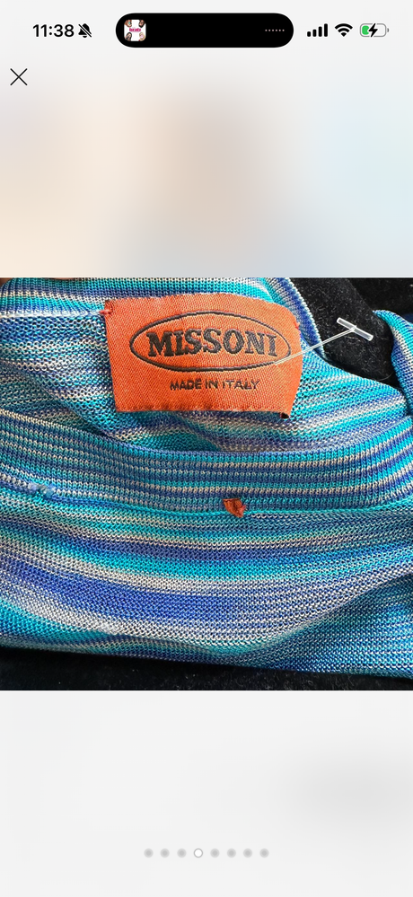 Missoni Blue sweater tank set