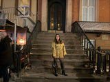 Champagne Oriental Inspired Jacket with Frog Closures size Large