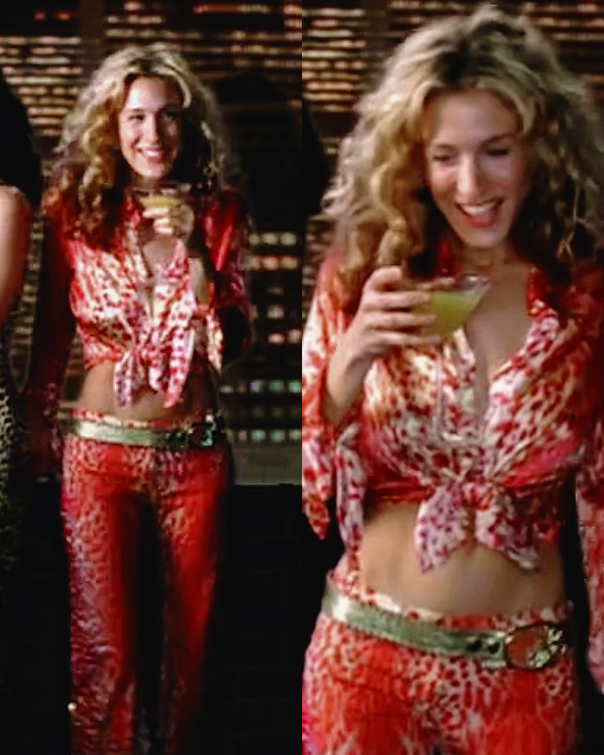 SS 2000 Archival Roberto Cavalli Pink Leopard Print Pants