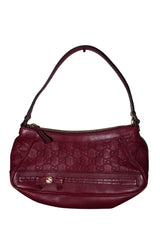 Gucci dark cherry red monogram shoulder bag