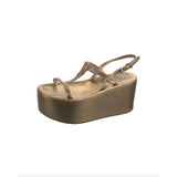 Prada Leather Platform Sandals