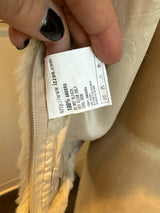Izzue Size XS Cream Angora Funnel Neck Vest