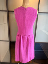 Chanel Size S/M Pink Wool 2 Piece Coat Dress