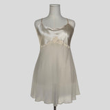 SIlk bust pearl detail slip