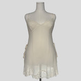 Sheer lace trim slip