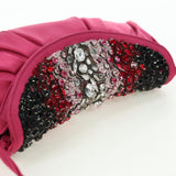 Celine Pink Satin Crystal Shoulder Bag