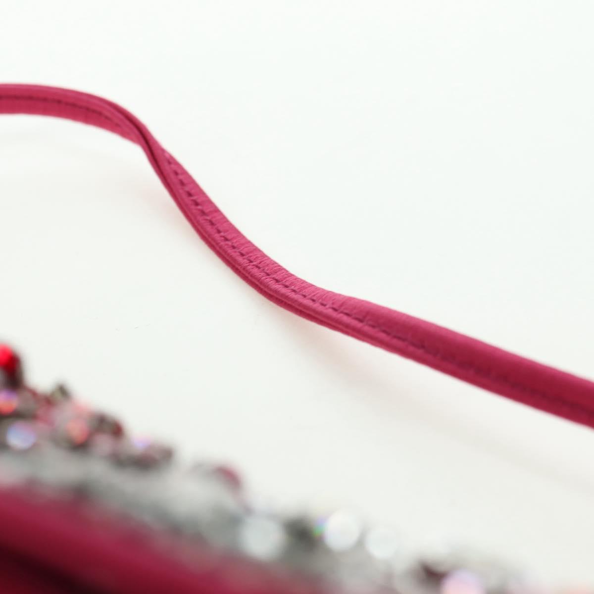 Celine Pink Satin Crystal Shoulder Bag