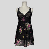 Floral lace bust slip