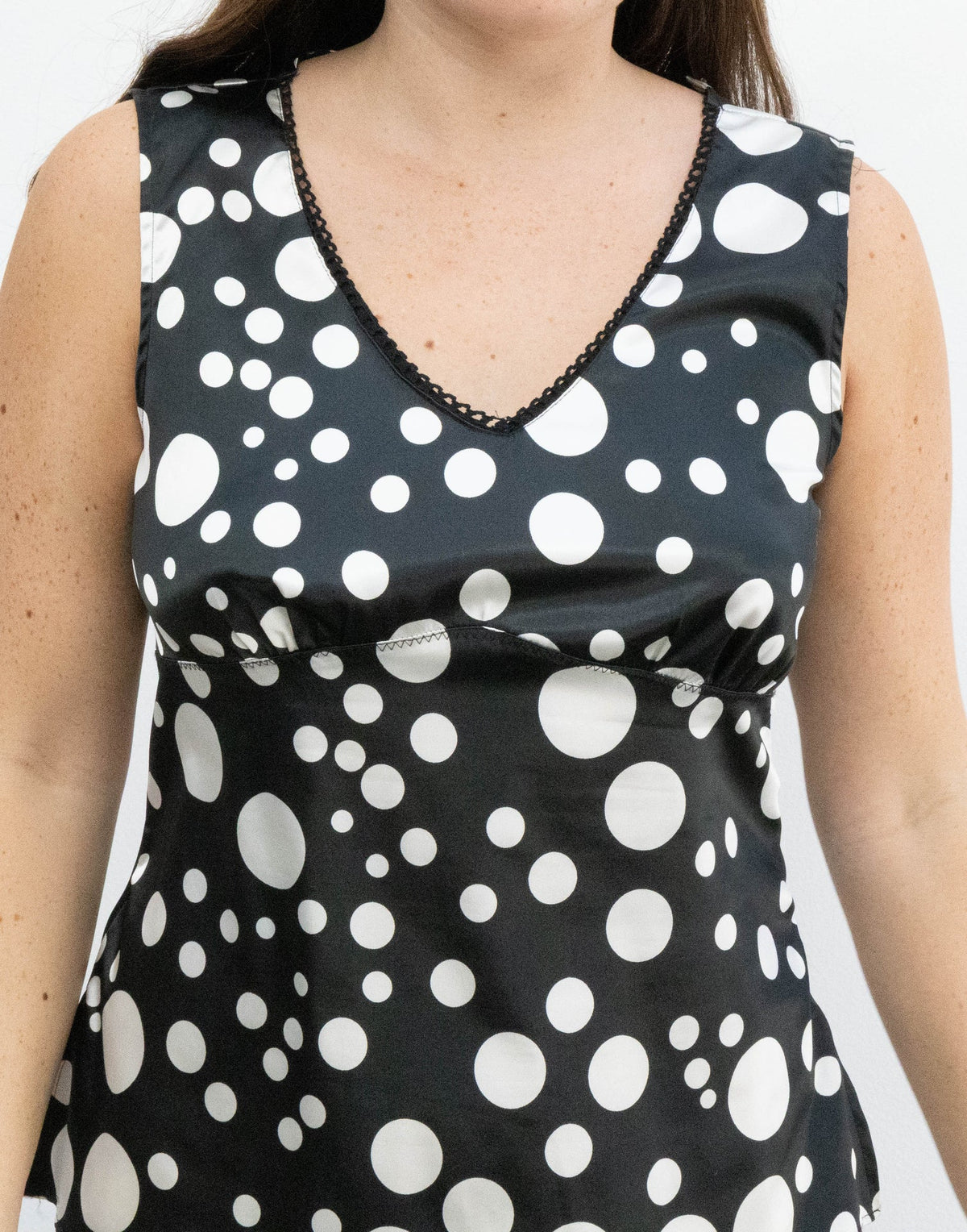 Polka Dot Silky Top