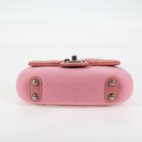 #56 Chanel Matelasse 20 Chain Shoulder Bag Leather Pink