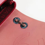 #56 Chanel Matelasse 20 Chain Shoulder Bag Leather Pink