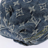 #61 Louis Vuitton Monogram Denim Preity Hand Bag Blue