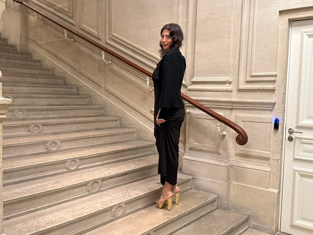 Valentino Boutique Stunning Black Blazer with gold details