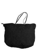 Fendi zucca black canvas tote bag