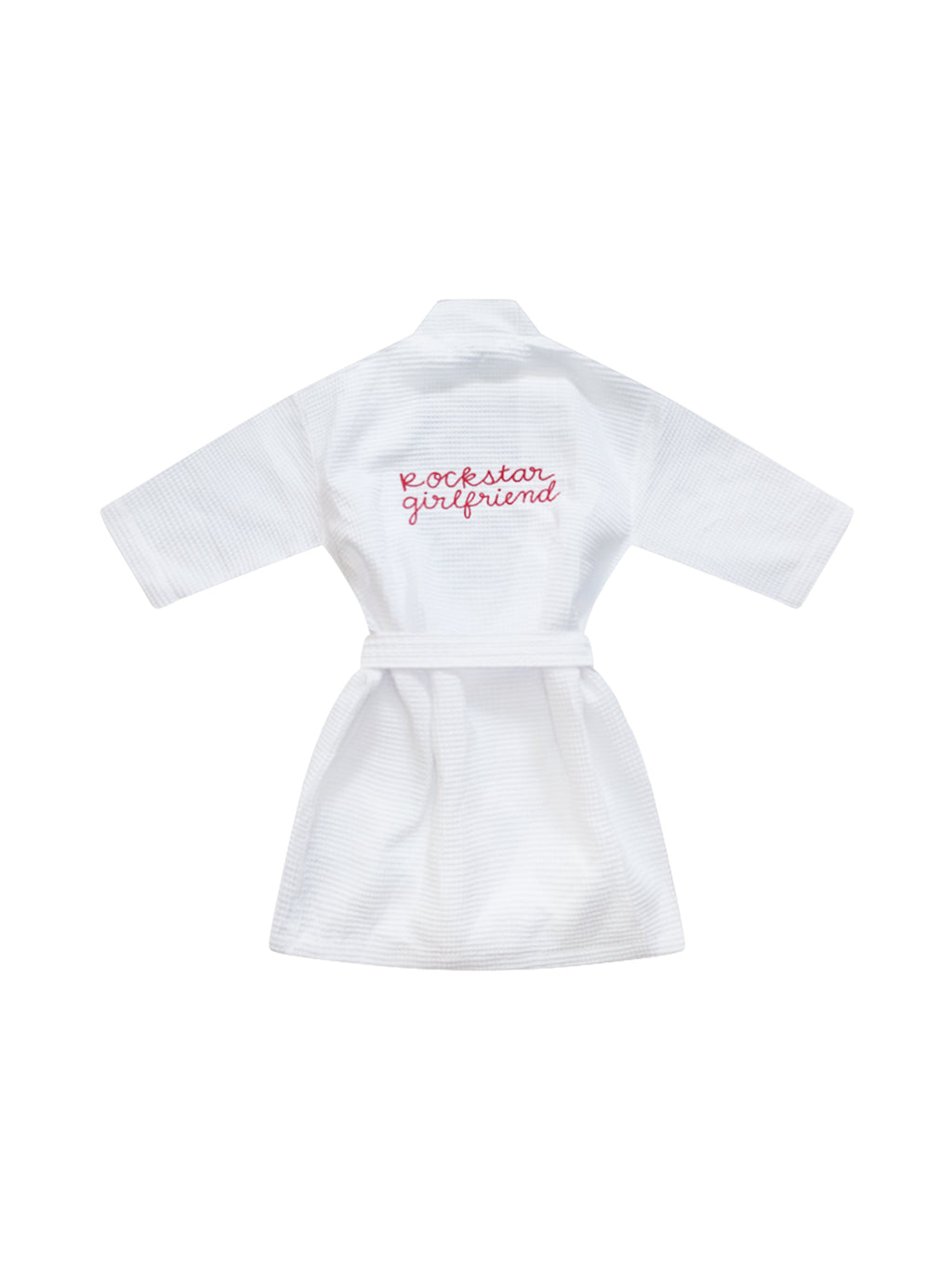 "Rockstar Girlfriend" Waffle Turkish Bathrobe