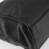 #63 Fendi Hand Bag Leather Black Silver