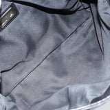 #63 Fendi Hand Bag Leather Black Silver