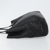 #63 Fendi Hand Bag Leather Black Silver