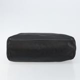 #63 Fendi Hand Bag Leather Black Silver