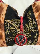 Rare Vintage Valentino Pony Hair V-Ring Hobo