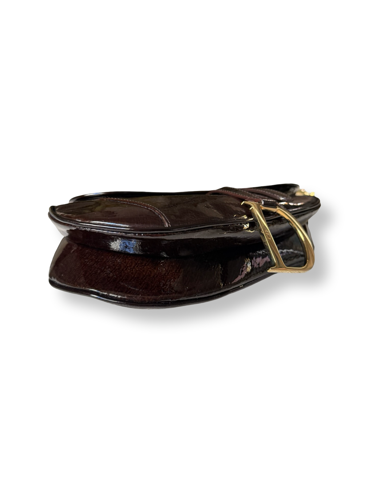 Dior Vintage Patent Leather Saddle