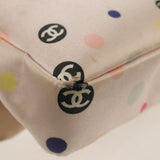 Chanel 2004 Pink Polka Dot Satin Flap Shoulder Bag